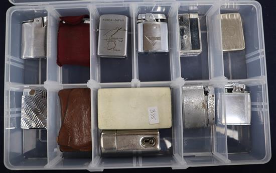 Twelve assorted vintage lighters